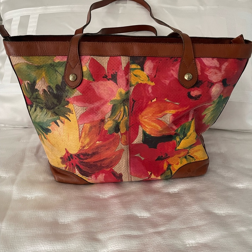 Patricia Nash large leather tote